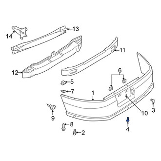 Nissan OE - Front Bumper Cover Retainer