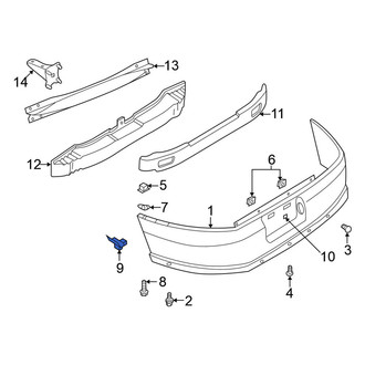 Nissan OE - Rear Bumper Cover Bracket