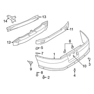 Nissan OE - Rear Bumper - Bumper & Components