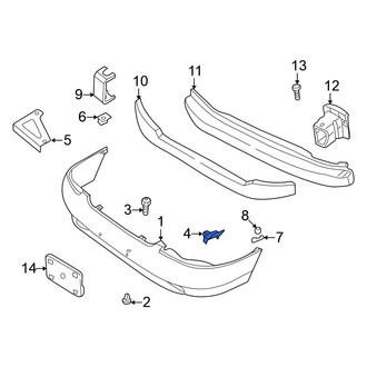 Nissan OE - Rear Bumper Cover Bracket