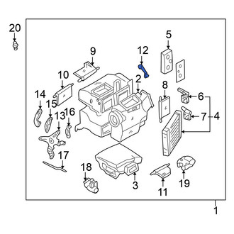 Nissan OE - HVAC Air Inlet Door Actuator Bracket