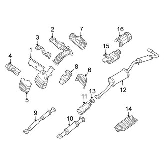 Nissan OE - Exhaust System - Exhaust Components (California)