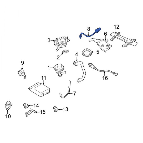 Nissan OE 147307B001 Exhaust Gas Recirculation (EGR) Valve