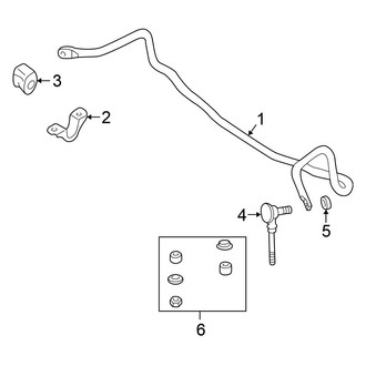 Nissan OE - Front Suspension - Stabilizer Bar & Components