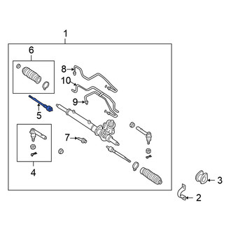 Nissan OE - Inner Steering Tie Rod End