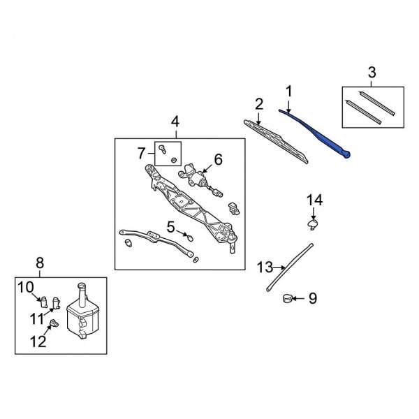 Windshield Wiper Arm