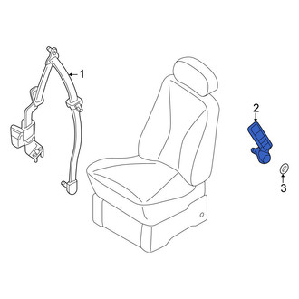 Nissan OE - Center Left Seat Belt Receptacle