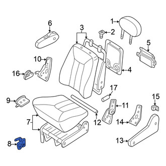 Nissan OE - Center Left Seat Back Lock
