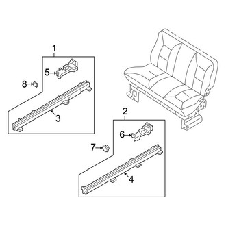 Nissan OE - Seats & Tracks - Tracks & Components (3rd Row)