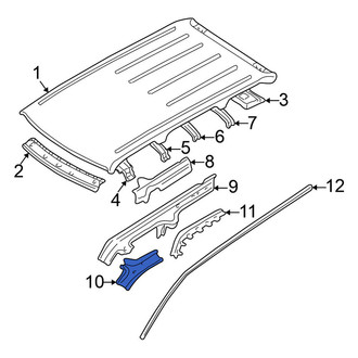 Nissan OE - Left Roof Side Rail Bracket