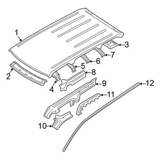 Nissan OE - Roof & Components (W/O Sunroof)