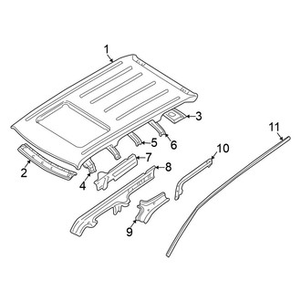 Nissan OE - Roof & Components (With Sunroof)