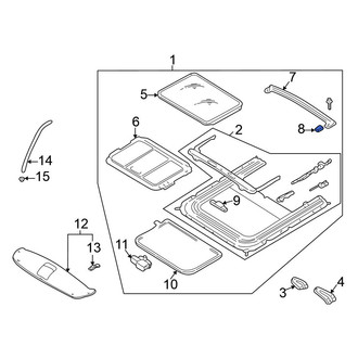 Nissan OE - Sunroof Drip Rail Seal