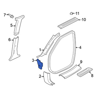 Nissan OE - Kick Panel Trim Insulator