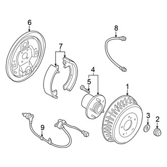 Nissan OE - Rear Suspension - Brake Components