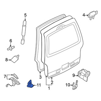 Nissan OE - Rear Liftgate Lock Striker Plate