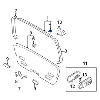 Nissan OE - Liftgate Trim Cover Clip