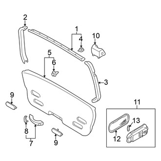 Nissan OE - Lift Gate - Interior Trim