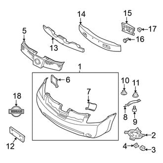 Nissan OE - Front Bumper - Bumper & Components