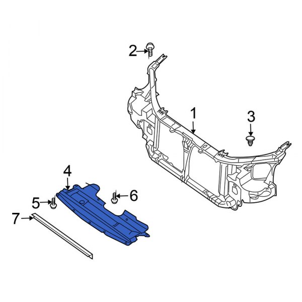 Radiator Support Splash Shield