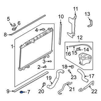 Nissan OE - Lower Radiator Insulator