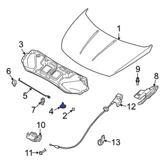 Nissan OE - Hood Insulation Pad Clip