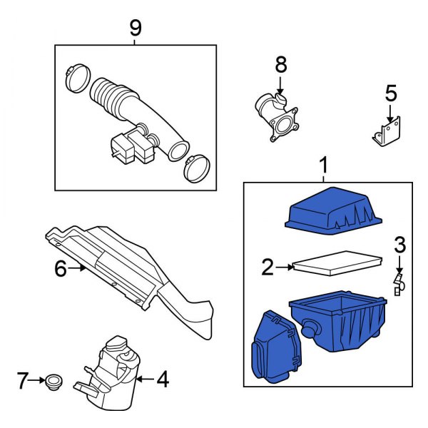 Air Filter and Housing Assembly