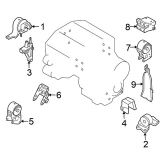 Nissan OE - Engine / Transaxle - Engine & Transmission Mounting (4-Speed)
