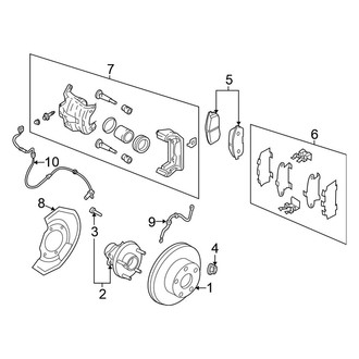 Nissan OE - Front Suspension - Brake Components