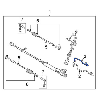 Nissan OE - Front Left Power Steering Line