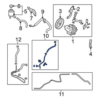 Nissan OE - Power Steering Return Hose