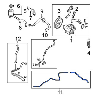 Nissan OE - Power Steering Return Hose