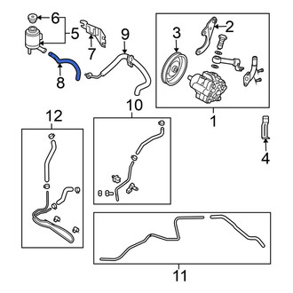 Nissan OE - Power Steering Return Hose