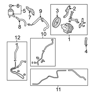 Nissan OE - Steering Gear & Linkage - Pump & Hoses