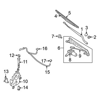 Nissan OE - Windshield - Wiper & Washer Components