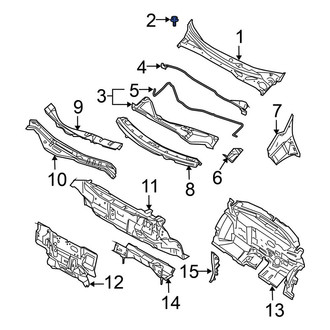 Nissan OE - Cowl Cover Clip