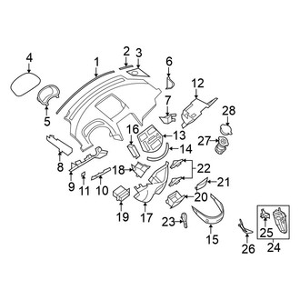 Nissan OE - Instrument Panel Components