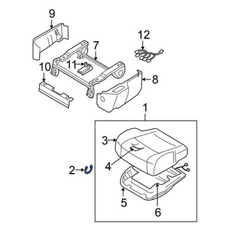 Nissan OE - Front Left Seat Cushion Clip