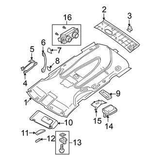 Nissan OE - Roof - Interior Trim (W/O Sunroof)