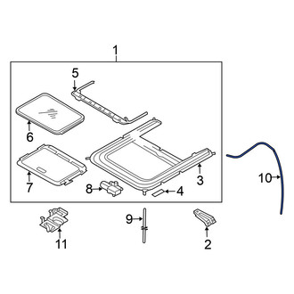 Nissan OE - Rear Sunroof Drain Hose