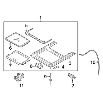 Nissan OE - Roof - Sunroof (With Sunroof)