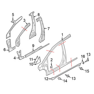 Nissan OE - Pillars, Rocker & Floor - Aperture Panel