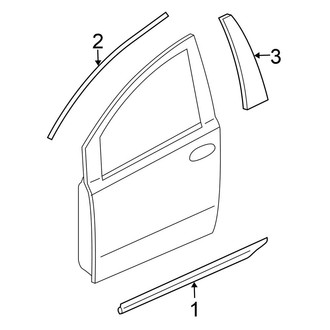 Nissan OE - Front Door - Exterior Trim