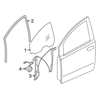 Nissan OE - Front Door - Glass & Hardware