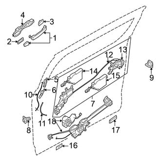 Nissan OE - Side Loading Door - Lock & Hardware