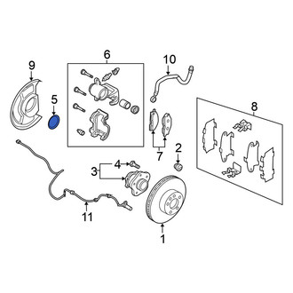 Nissan OE - Rear Left Wheel Bearing Dust Cap