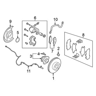 Nissan OE - Rear Suspension - Brake Components