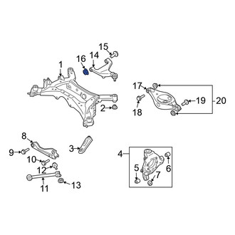 Nissan OE - Lower Suspension Strut Nut