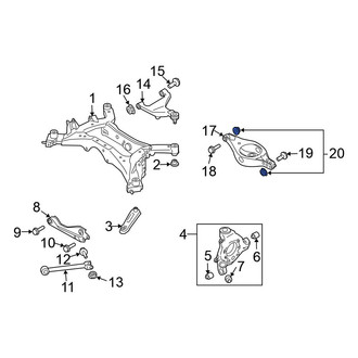 Nissan OE - Lower Suspension Strut Nut
