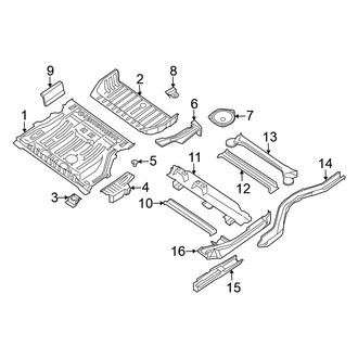 Nissan OE - Rear Body & Floor - Floor & Rails